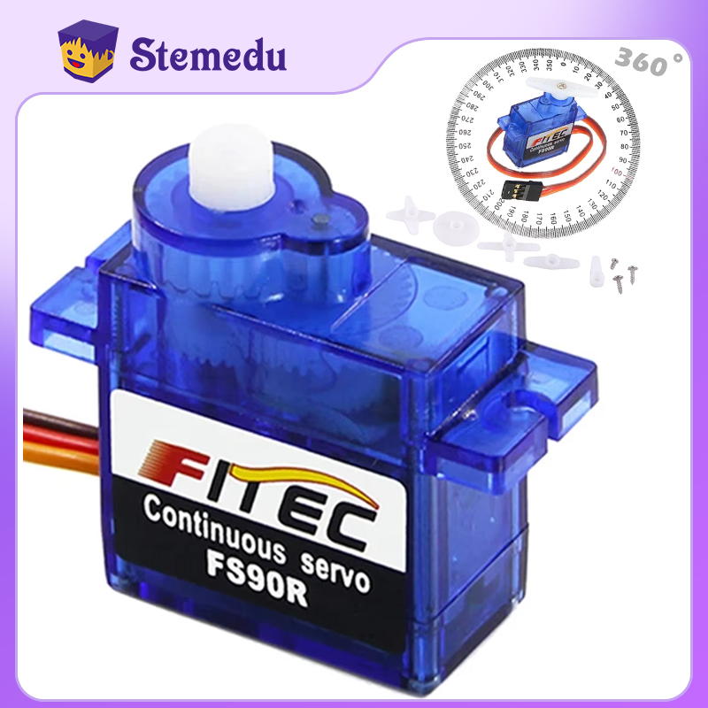 Kids Toys Remote Car - Feetech Mini FS90R Micro Servo หมุนต่อเนื่อง