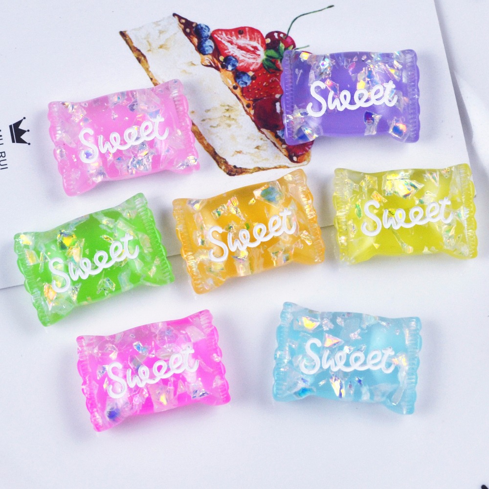 Slime Making Kit - 10PCS Slime Charms Candy หวานน้ำตาล Resin