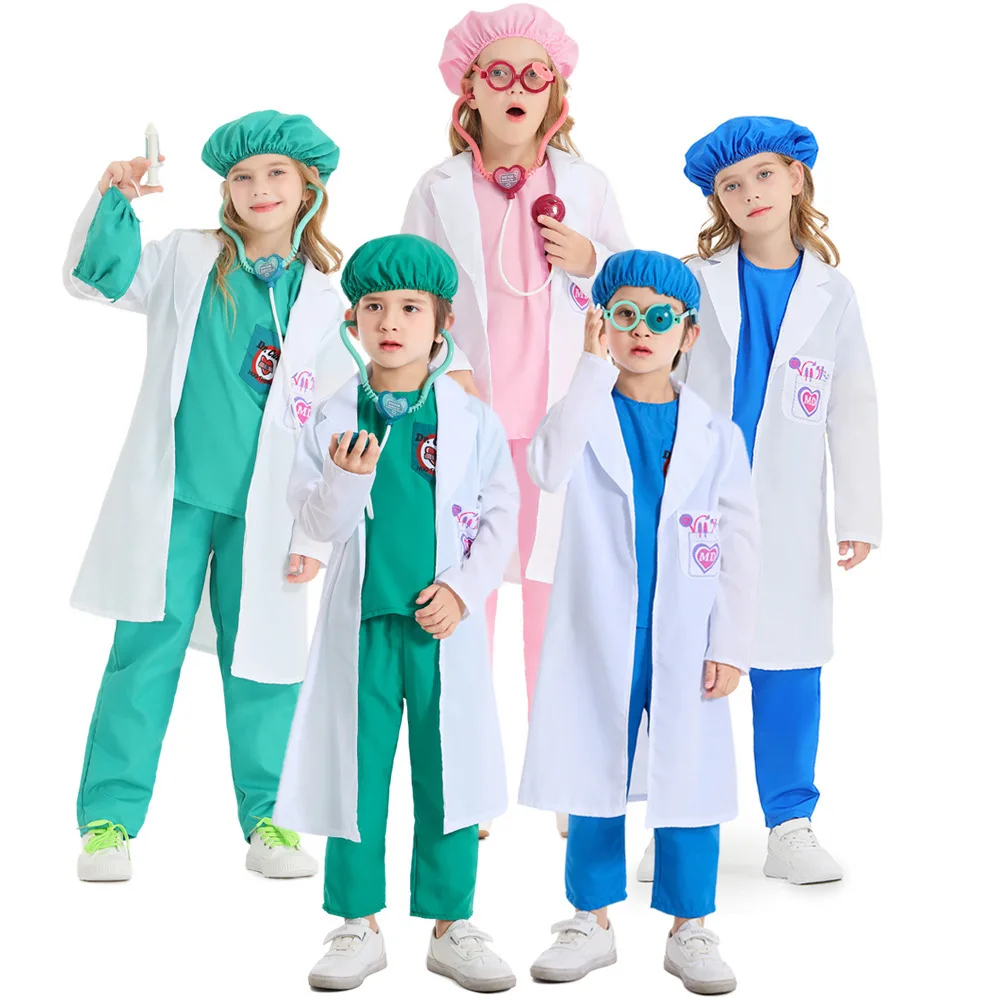 Kids Toys Doctor Set - ชุดจำลองบทบาทสมมติคุณหมอ พยาบาล สำหรับเด็กชายและเด็กหญิง พร้อมของเล่น ชุดเครื่องแบบสำหรับเด็ก ชุดเล่นบทบาทห้องผ่าตัด