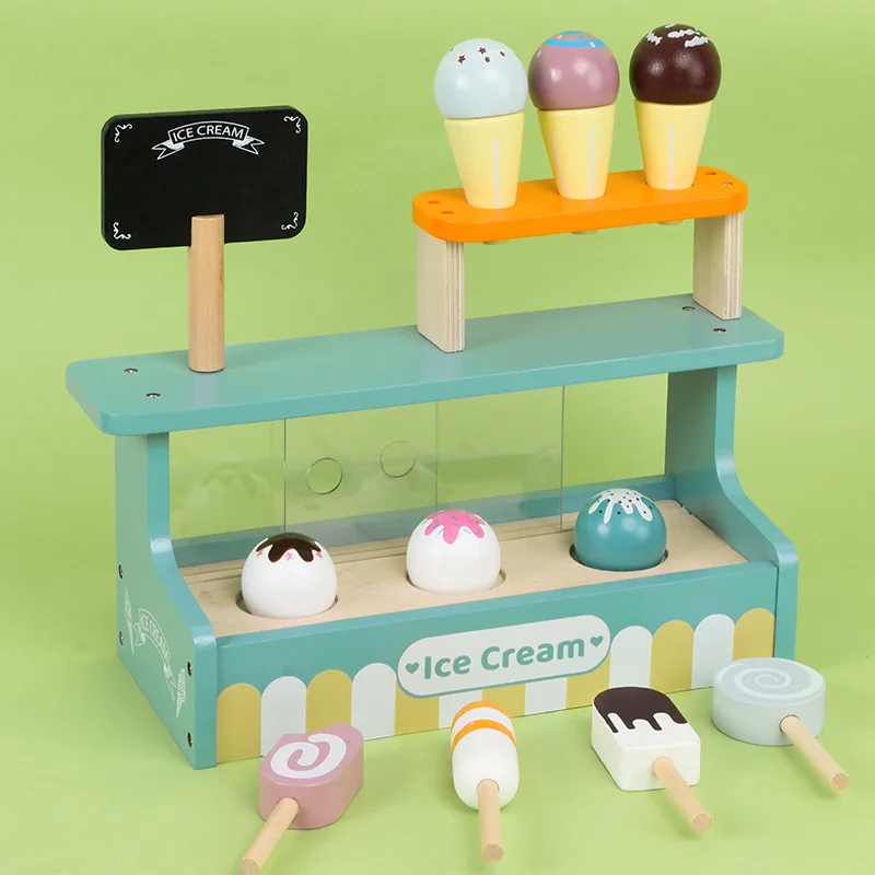 Kids Toys Kitchen - ไม้ Play House ของเล่น Pretend Play