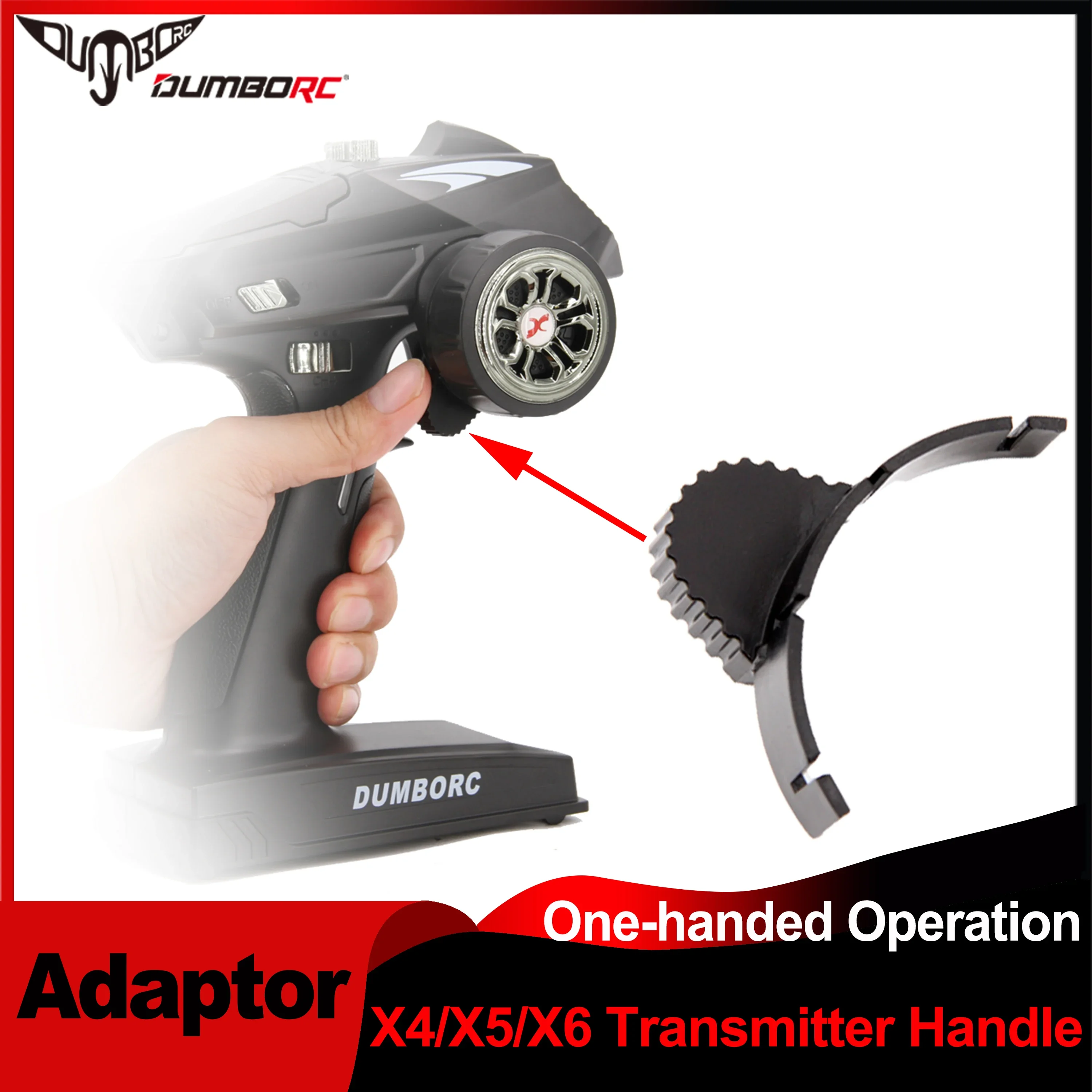 Kids Toys Remote Car - DUMBORC One-hand พวงมาลัยควบคุมอะแดปเตอร์สําหรับ DUMBORC X4 X5