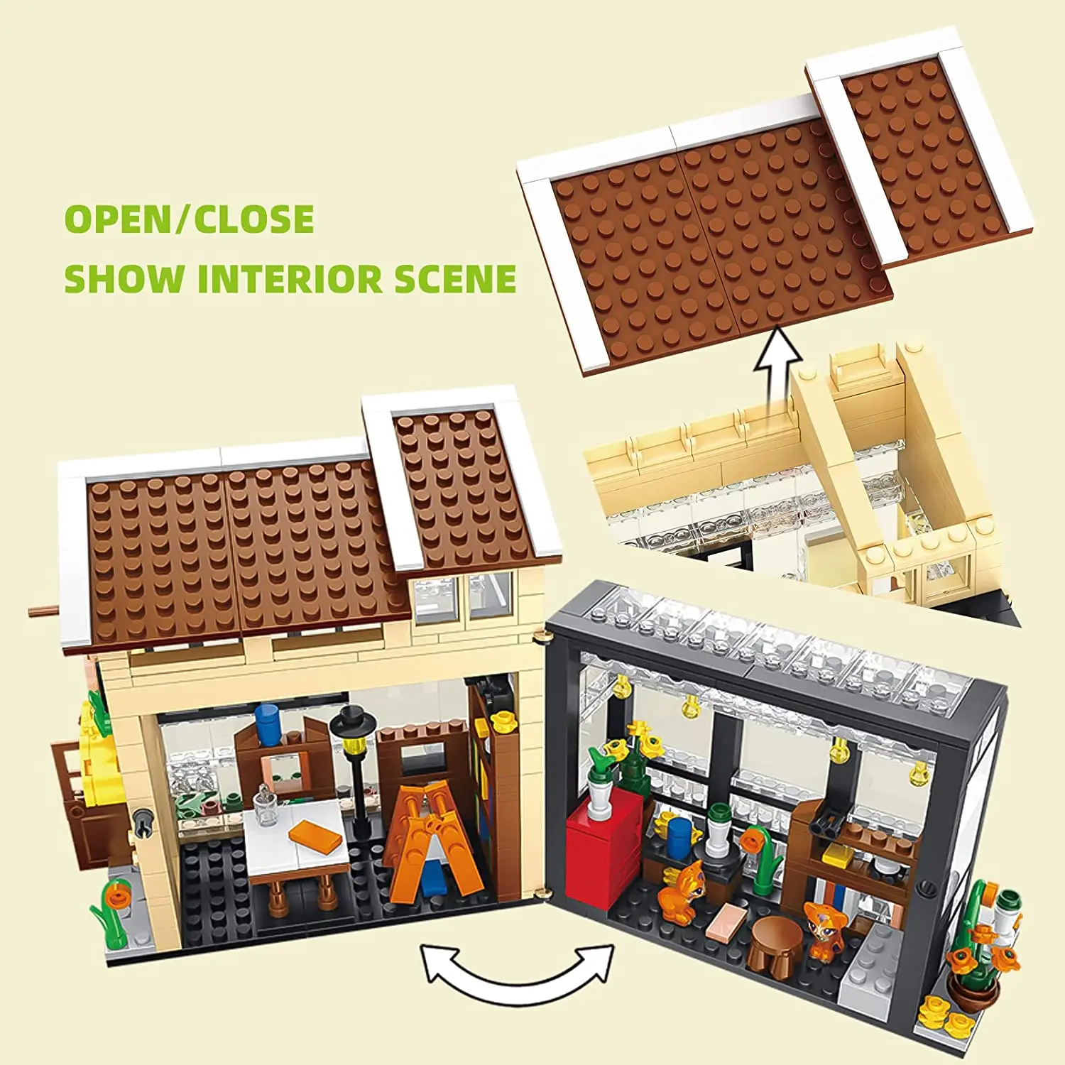 ตัวต่อบล็อกสร้างสรรค์ร้านดอกไม - Kids Toys In Store บทวิจารณ์และราคา