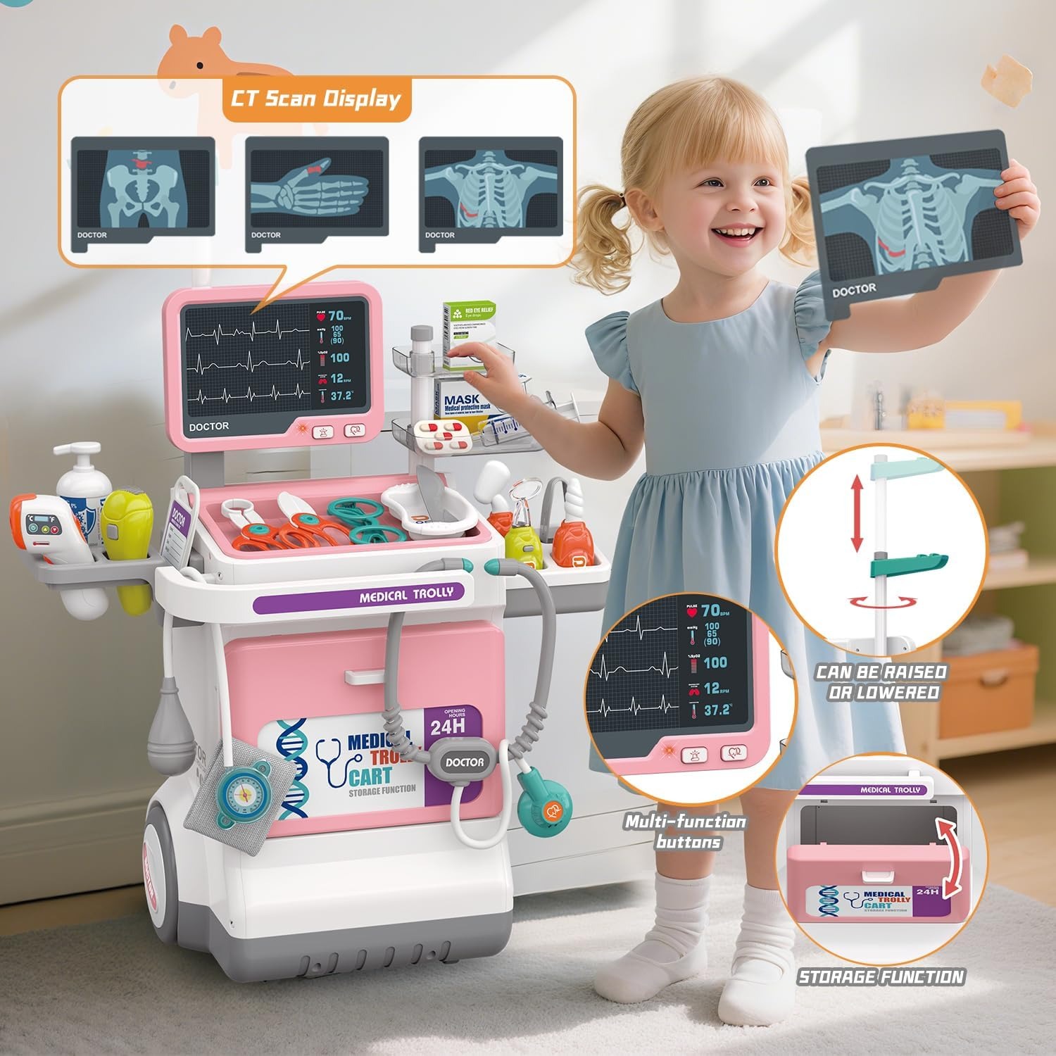 ชุดของเล่นคุณหมอเด็กสุดหรู ชุด - Kids Toys Doctor Set บทวิจารณ์และราคา