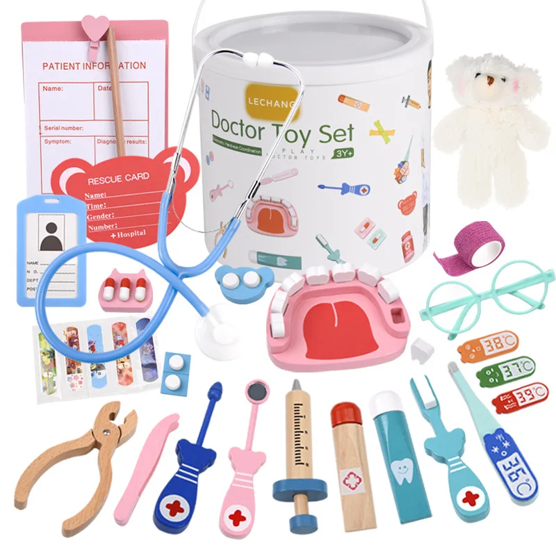 ไม้ Pretend Play Doctor ชุดของ - Kids Toys Doctor Set บทวิจารณ์และราคา