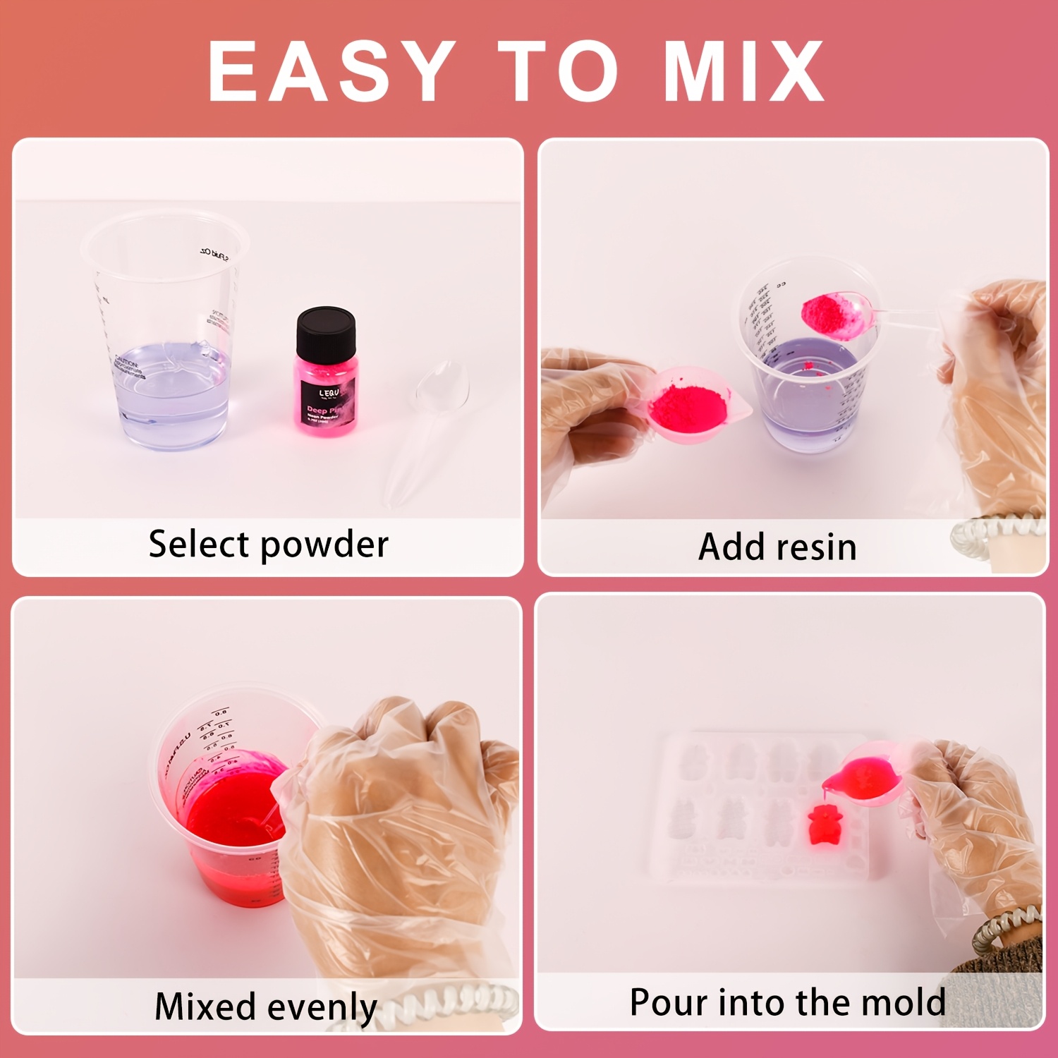 LEQU ผงสีเรซินนีออนเรืองแสง 12 - Slime Making Kit บทวิจารณ์และราคา