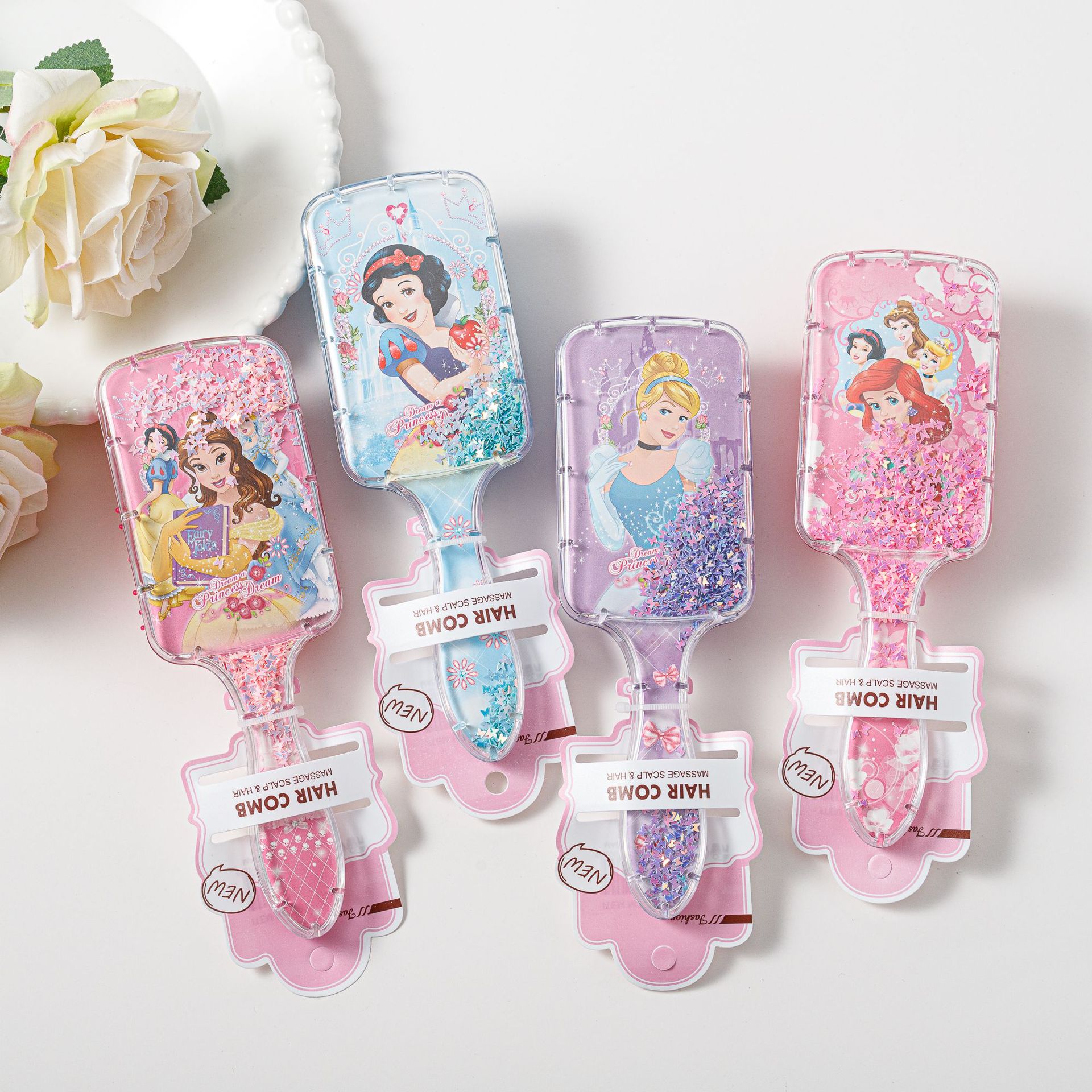 หวีแปรงนวดผมแบบลมร้อนลายเอลซ่า - Kids Toys Resale บทวิจารณ์และราคา