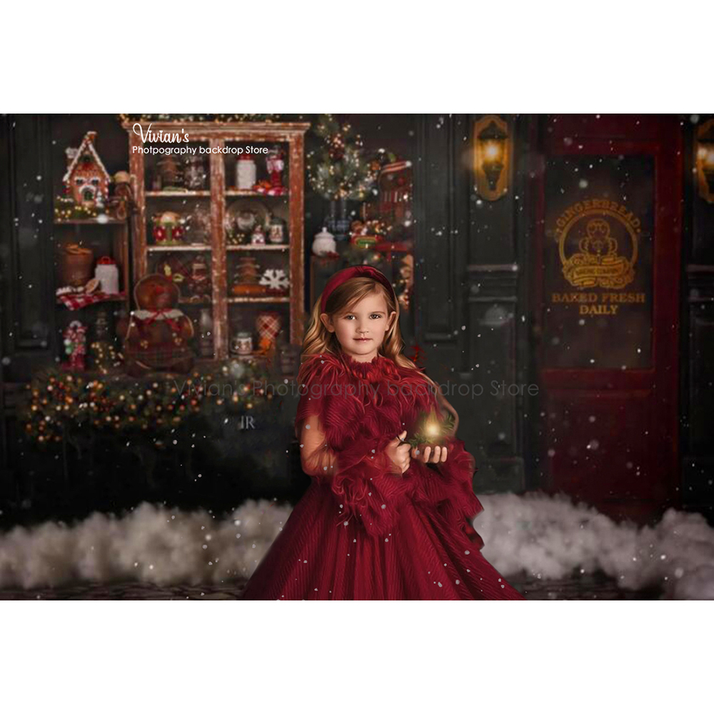 Gingerbread Shop คริสต์มาสฉากห - Toys Background For Kids บทวิจารณ์และราคา