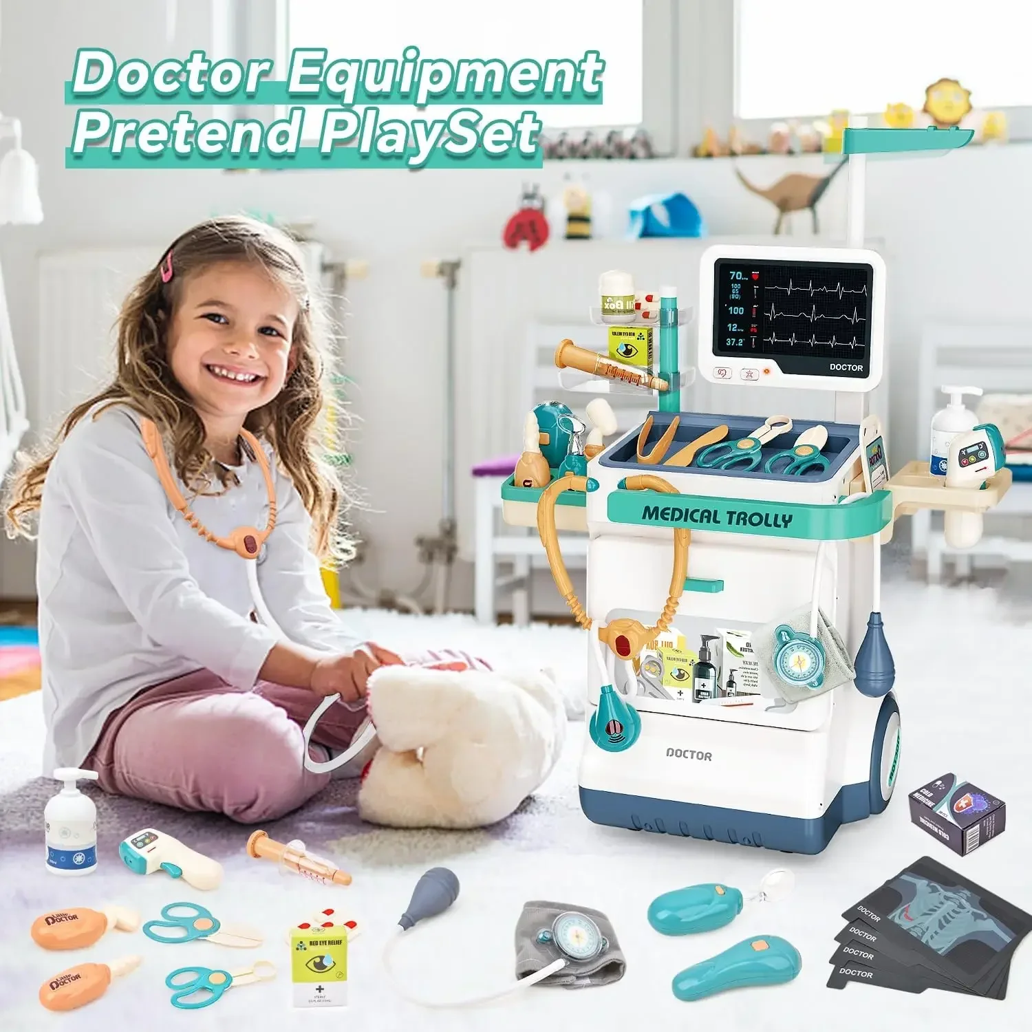 Doctor Medical Play ชุดเครื่อง - Kids Toys Doctor Set บทวิจารณ์และราคา