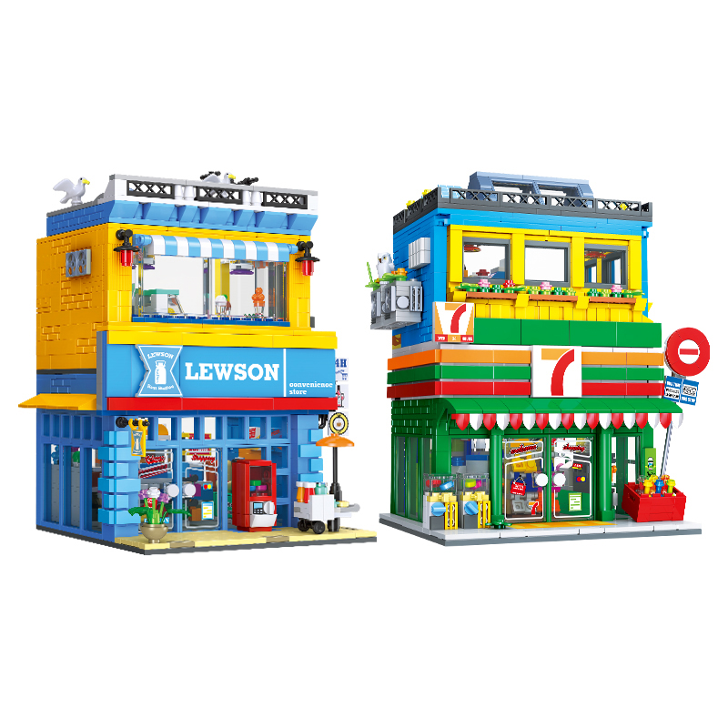 1263+PCS ฉากถนนร้านสะดวกซื้อ M - Kids Toys In Store บทวิจารณ์และราคา
