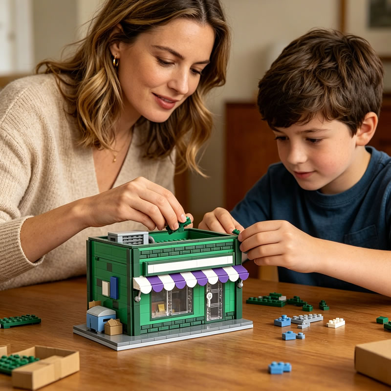 ตัวต่อ MOC ร้านค้าขนาดเล็กแบบโ - Kids Toys In Store บทวิจารณ์และราคา