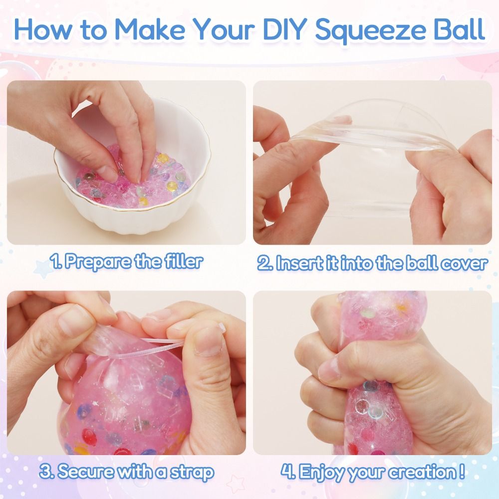 ชุดทำลูกบอลบีบคลายเครียด DIY ข - Slime Making Kit บทวิจารณ์และราคา