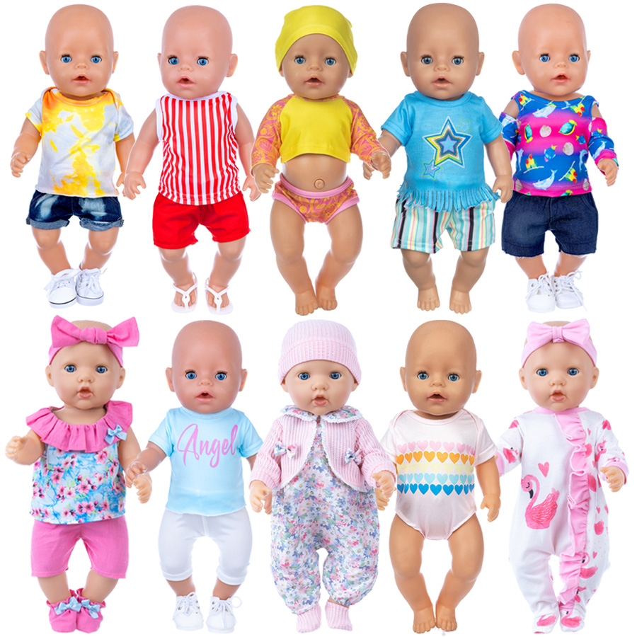 เสื้อผ้าตุ๊กตาสำหรับตุ๊กตารีบอ - Kids Toys New Born บทวิจารณ์และราคา