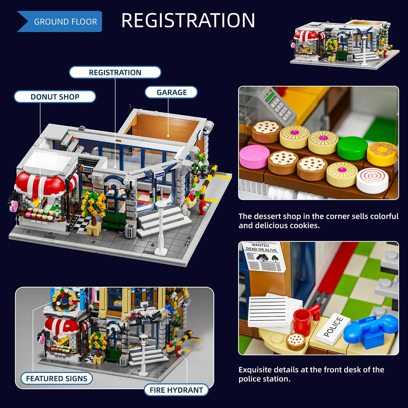 สถานีตำรวจเมืองพร้อมตัวต่ออาคา - Kids Toys In Store บทวิจารณ์และราคา