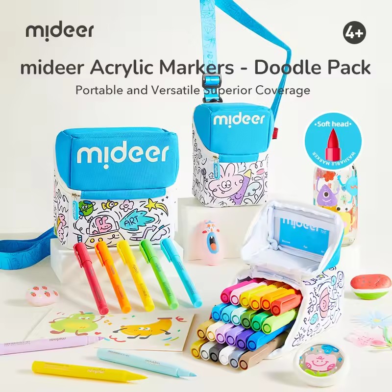 ปากกาอะคริลิค Mideer ชุดกราฟฟิ - Kids Toys Drawing Easy บทวิจารณ์และราคา