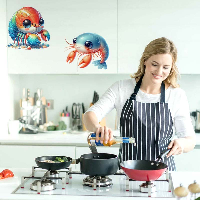 สติ๊กเกอร์รูปกุ้งน่ารักสำหรับต - Kids Toys Kitchen บทวิจารณ์และราคา