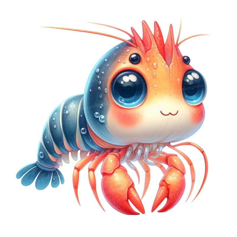 สติ๊กเกอร์รูปกุ้งน่ารักสำหรับต - Kids Toys Kitchen บทวิจารณ์และราคา
